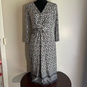 Donna Morgan Women’s Stretch Knit Geometric Print Dress Women’s Size 8
